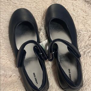 Lands' End Kids Navy Mary Jane Dress Shoes